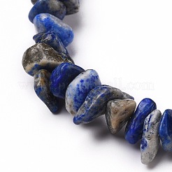 Natural Lapis Lazuli Chip Beads Stretch Bracelets&nbsp;BJEW-JB05765-06