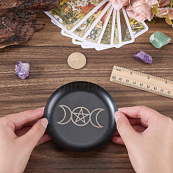 430 Stainless Steel Wiccan Altar Plate&nbsp;AJEW-WH20070-290A-01