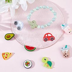 12Pcs 12 Style Food Grade Eco-Friendly Silicone Focal Beads&nbsp;SIL-SC0001-17