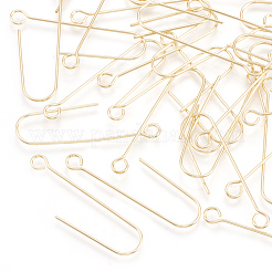 Brass Earring Hooks&nbsp;KK-S348-099