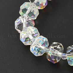 Transparent Electroplate Glass Beads Strands&nbsp;EGLA-P062-01A-AB01