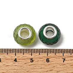Faceted Resin European Beads&nbsp;RESI-C063-01F
