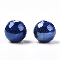 Glazed Porcelain Round Beads&nbsp;PORC-S489-8mm-05