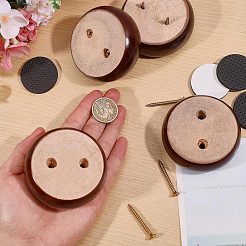 Wood Round Furniture Legs&nbsp;FIND-WH0199-412C