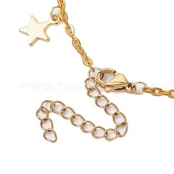 Iron with Shell Pearl Beads Anklet&nbsp;AJEW-AN00610