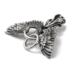 Ion Plating(IP) 304 Stainless Steel Pendants&nbsp;STAS-D067-01AS
