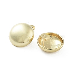 Blank Flat Round Brass Stud Earrings&nbsp;EJEW-Q811-07G