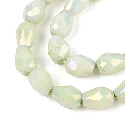 Anti-Tarnish Electroplate Glass Beads Strands&nbsp;X-GLAA-T025-13A-04