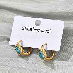 304 Stainless Steel Hoop Earrings&nbsp;EJEW-P309-04G
