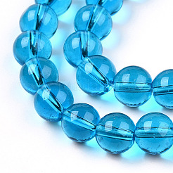 Transparent Glass Beads Strands&nbsp;GLAA-T032-T10mm-06