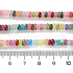 Dyed Natural White Jade & Natural Red Jasper & Synthetic Malachite Beads Strands&nbsp;X-G-B135-C01-01