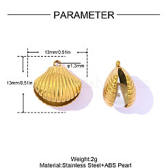 304 Stainless Steel Pendants&nbsp;STAS-OY017-21G