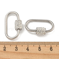 304 Stainless Steel Screw Carabiner Lock Charms&nbsp;STAS-C092-02A-P