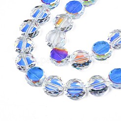 Electroplate Transparent Glass Beads Strands&nbsp;EGLA-N002-23A-B01