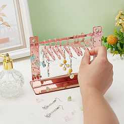 Coat Hanger Removable Acrylic Earring Displays&nbsp;EDIS-WH0041-02A-02