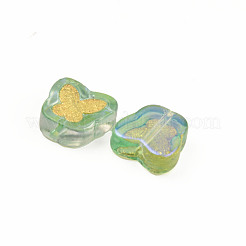 Electroplate Transparent Handmade Lampwork Beads&nbsp;LAMP-Q032-04B