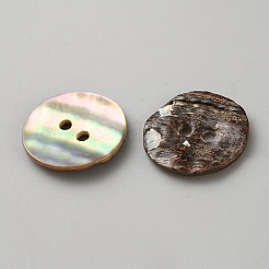 Natural Shell Buttons&nbsp;BUTT-WH0024-041E