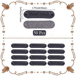50Pcs PU Leather Labels&nbsp;DIY-CL0002-07A