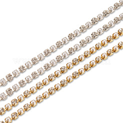 10 Yards 2 Colors Brass Rhinestone Strass Chains&nbsp;CHC-CD0001-03