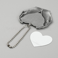 Zinc Alloy Heat Transfer Sublimation Blank Pendant Decorations&nbsp;AJEW-WH0324-20P