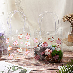 Rectangle Transparent Printed PVC Plastic Gift Tote Bags&nbsp;ABAG-TADJ0002-002A