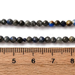 Natural Lapis Lazuli Beads Strands&nbsp;G-L629-B01-3mm-03