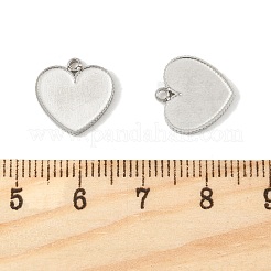 304 Stainless Steel Pendant Cabochon Settings&nbsp;STAS-L022-538P