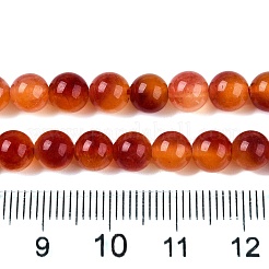 Dyed Natural White Jade Beads Strands&nbsp;G-T138-6mm-210-19