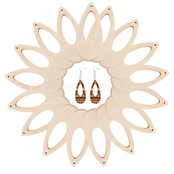2 Sets Hollow Wooden Big Pendants&nbsp;WOOD-PH0002-28