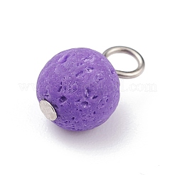 Natural Lava Rock Pendants&nbsp;PALLOY-JF01076