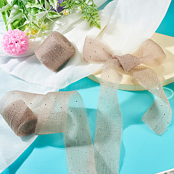 2Rolls Polyester Hot-fix Rhinestone Raw Edges Ribbon&nbsp;OCOR-TA0003-95G