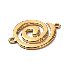 304 Stainless Steel Spiral Connector Charms&nbsp;STAS-P395-06G