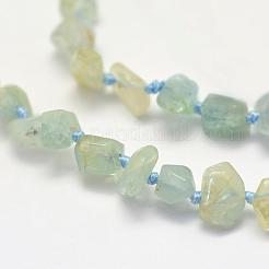 Rough Raw Natural Aquamarine Beads Strands&nbsp;G-K202-33A