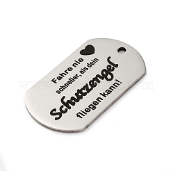 Anti-Tarnish 201 Stainless Steel Pendants&nbsp;STAS-R002-02P-11
