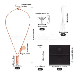 1Pc 304 Stainless Steel Column Urn Ashes Necklace&nbsp;DIY-TA0010-14A
