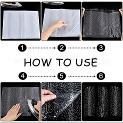 14Pcs Glass Rhinestone HTV Transfer Vinyl Sheets&nbsp;DIY-FG0010-29B