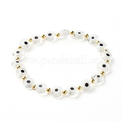 Handmade Evil Eye Lampwork Stretch Bracelets Set for Girl Women&nbsp;BJEW-JB06864