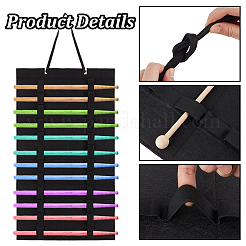 Soft Felt & Wood Wall-Mounted  Display Bags&nbsp;ODIS-WH0330-001B