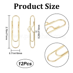 Metal Pen Clips for Notebook&nbsp;AJEW-CP0005-64A