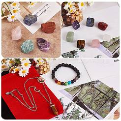 DIY Chakra Gemstone Bracelet Necklace Making Kit&nbsp;DIY-SZ0008-04
