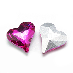Pointed Back Glass Rhinestone Cabochons&nbsp;RGLA-T031-12x13mm-10