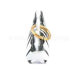 Spray Painted 304 Stainless Steel Charms&nbsp;SA-CBA4A21-03G-B