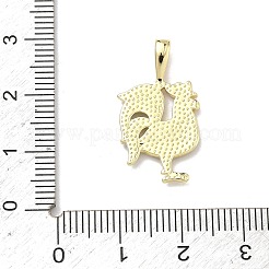 Brass Enamel Pendants&nbsp;KK-B170-09G