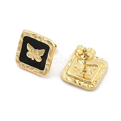 PVD Vacuum Plating Golden 304 Stainless Steel Stud Earrings for Women&nbsp;EJEW-Z068-17G