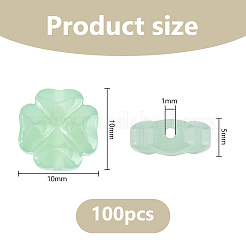 100Pcs Transparent Spray Painted Glass Beads&nbsp;GLAA-DC0001-61B