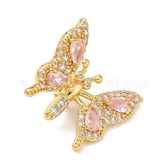 Brass Micro Pave Cubic Zirconia Pendants&nbsp;KK-H526-05G