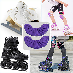 Velvet Ice Skate Guards&nbsp;AJEW-WH20022-85A-08