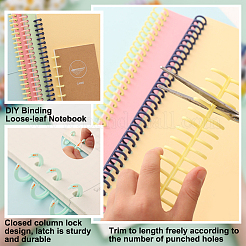 140Pcs 14 Colors Platic Binding Combs&nbsp;FIND-WA0001-15