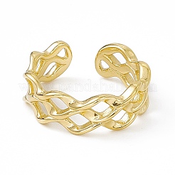 Ion Plating(IP) 304 Stainless Steel Cuff Ring for Women&nbsp;RJEW-C060-14G