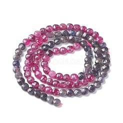 Natural Red Corundum/Ruby and Sapphire Beads Strands&nbsp;G-R460-017
